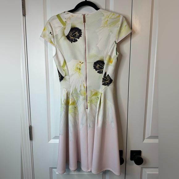 Ted Baker Petala Floral Printed Skater Dress Size 1/US4 - Picture 5 of 10